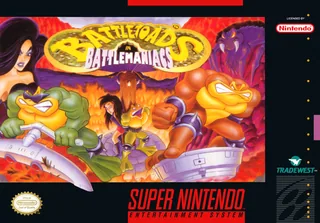 Capa de Battletoads in Battlemaniacs (EUA)