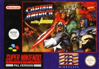 Capa de Captain America and the Avengers (Europa)