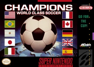 Capa de Champions - World Class Soccer (EUA)