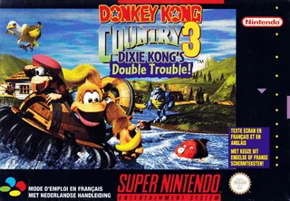 Capa de Donkey Kong Country 3 - Dixie Kong's Double Trouble! (Europa)