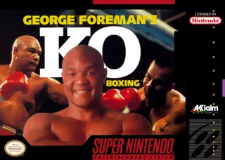 Capa de George Foreman's KO Boxing (EUA)