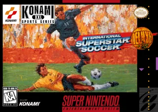 Capa de International Superstar Soccer Deluxe (EUA)