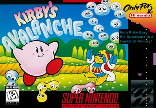 Capa de Kirby's Avalanche (EUA)