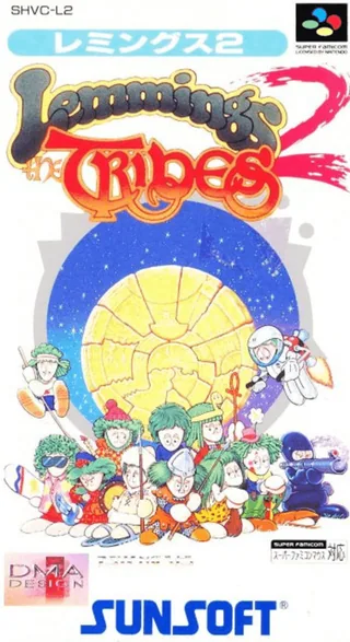 Capa de Lemmings 2 - The Tribes (Japão)