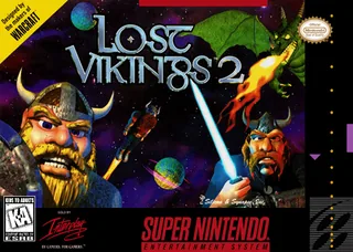 Capa de Lost Vikings 2 (EUA)