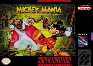 Capa de Mickey Mania - The Timeless Adventures of Mickey Mouse (EUA)