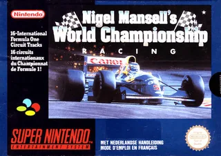 Capa de Nigel Mansell's World Championship Racing (Europa)