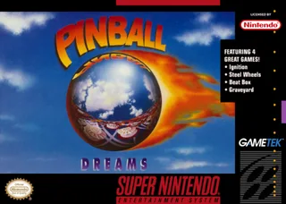 Capa de Pinball Dreams (EUA)