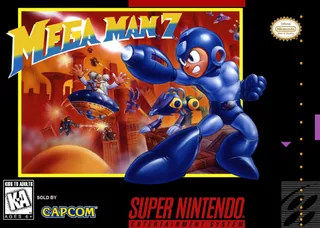 Capa de Rockman 7 - Shukumei no Taiketsu! (EUA)