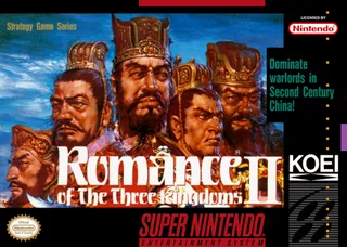 Capa de Romance of the Three Kingdoms II (EUA)