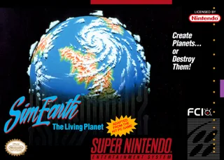 Capa de SimEarth - The Living Planet (EUA)