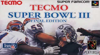Capa de Tecmo Super Bowl III - Final Edition (Japão)