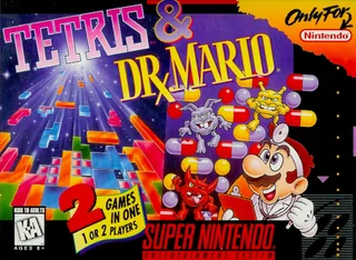 Capa de Tetris & Dr. Mario (EUA)