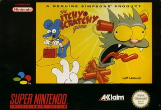 Capa de The Itchy & Scratchy Game (Europa)