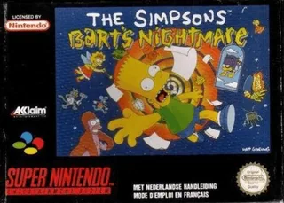 Capa de The Simpsons - Bart's Nightmare (Europa)
