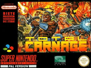 Capa de Total Carnage (Europa)