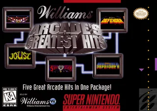 Capa de Williams Arcade's Greatest Hits (EUA)