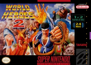 Capa de World Heroes 2 (EUA)
