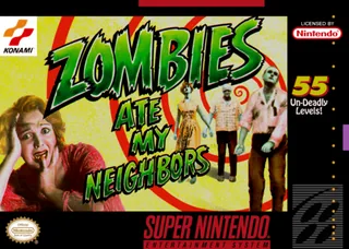 Capa de Zombies Ate My Neighbors (EUA)