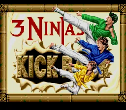3 Ninjas Kick Back: tela de título