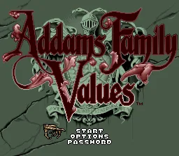 Addams Family Values: tela de título