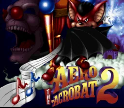 Aero the Acro-Bat 2: tela de título