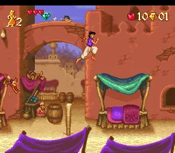 Aladdin: gameplay