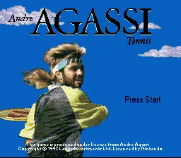 Andre Agassi Tennis: tela de título