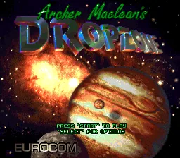 Archer Maclean's Super Dropzone: tela de título