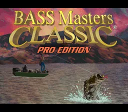 BASS Masters Classic - Pro Edition: tela de título