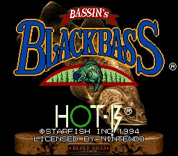 Bassin's Black Bass: tela de título