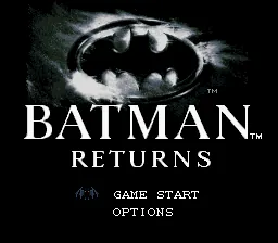 Batman Returns: tela de título
