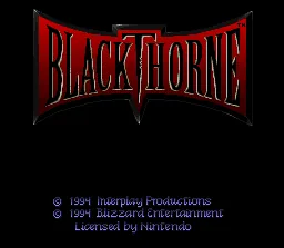 Blackthorne: tela de título