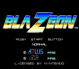 BlaZeon - The Bio-Cyborg Challenge: tela de título