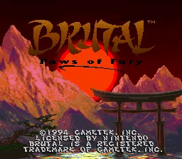 Brutal - Paws of Fury: tela de título