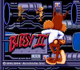 Bubsy II: tela de título