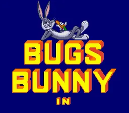 Bugs Bunny - Rabbit Rampage: tela de título