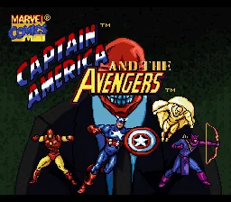 Captain America and the Avengers: tela de título