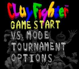 Clay Fighter - Tournament Edition: tela de título