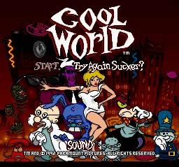 Cool World: tela de título