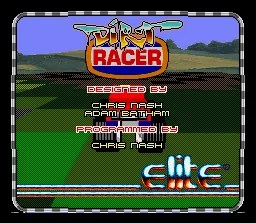 Dirt Racer: tela de título