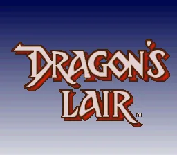 Dragon's Lair: tela de título