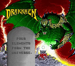 Drakkhen: tela de título