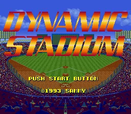 Dynamic Stadium: tela de título