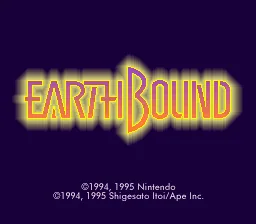 EarthBound: tela de título