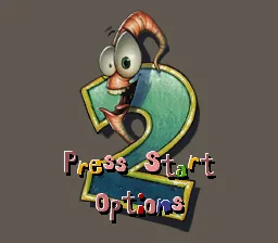 Earthworm Jim 2: tela de título