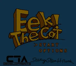 Eek! The Cat: tela de título