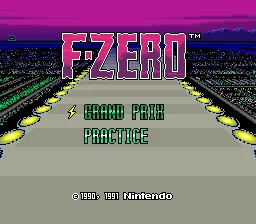 F-Zero: tela de título