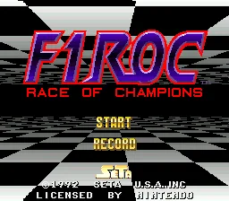F1 ROC - Race of Champions: tela de título