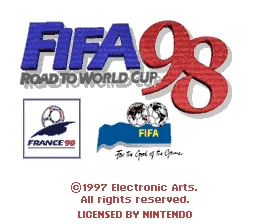 FIFA - Road to World Cup 98: tela de título